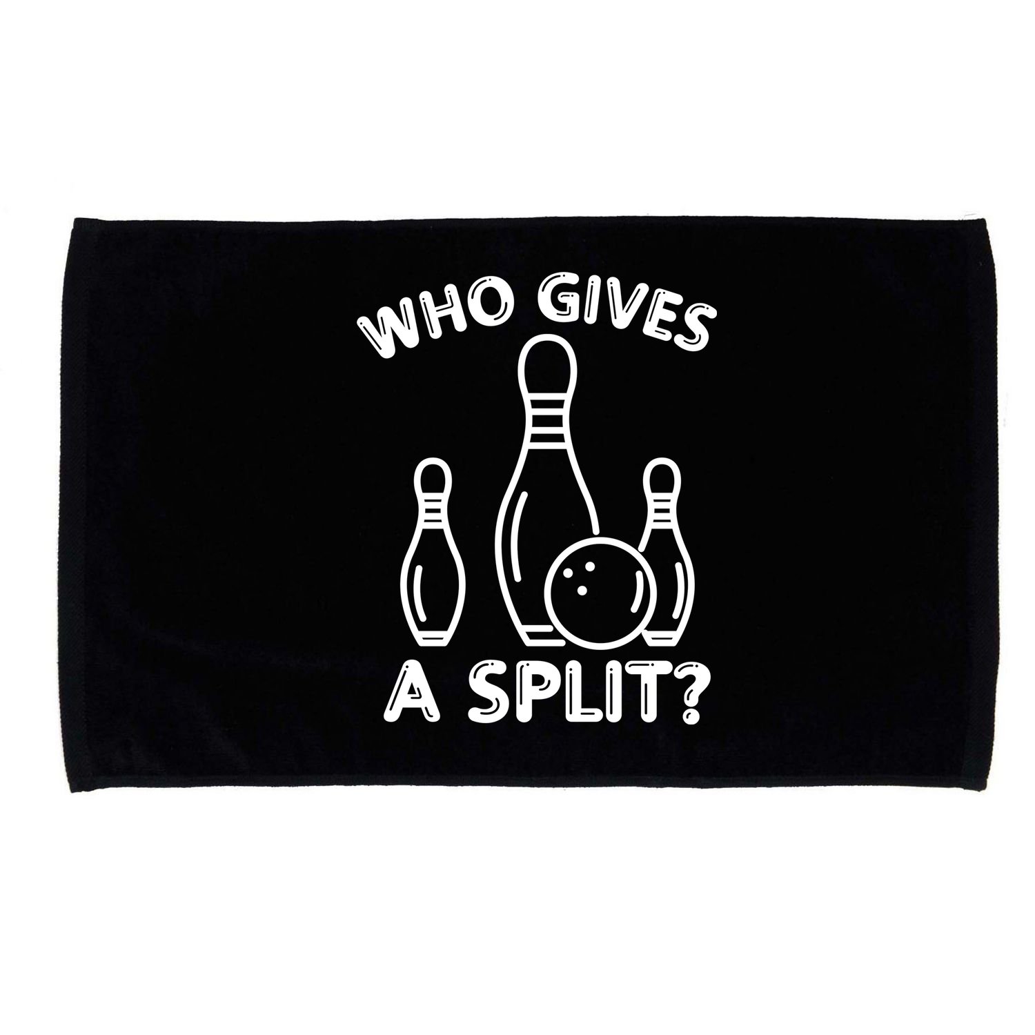 Who Gives A Split Funny Bowling Balls Microfiber Hand Towel