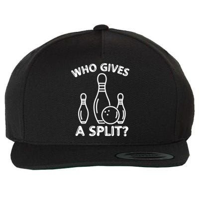 Who Gives A Split Funny Bowling Balls Wool Snapback Cap