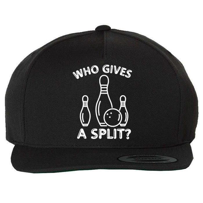 Who Gives A Split Funny Bowling Balls Wool Snapback Cap