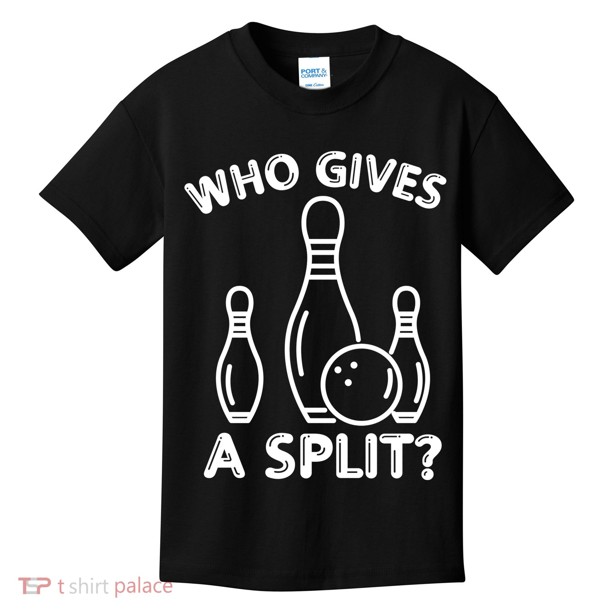 Who Gives A Split Funny Bowling Balls Kids T-Shirt