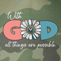 With God All Things Are Possible Legacy Tie Dye Trucker Hat