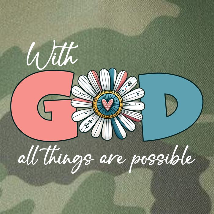 With God All Things Are Possible Legacy Tie Dye Trucker Hat