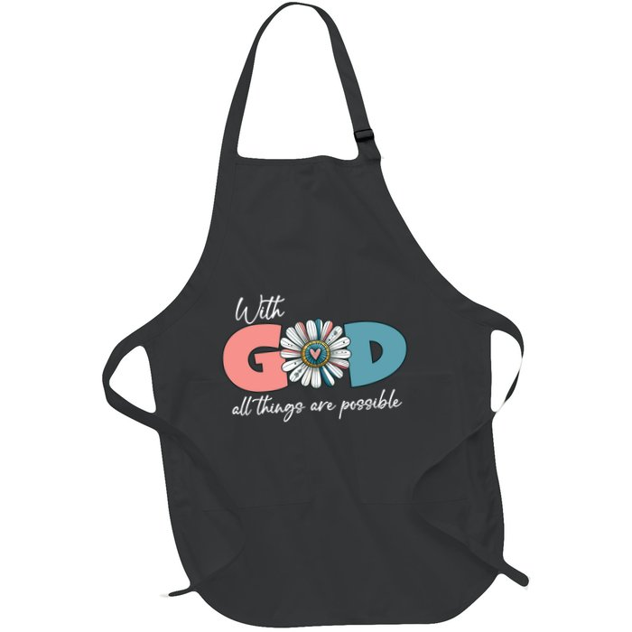 With God All Things Are Possible Apron