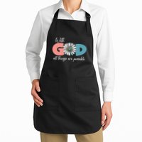 With God All Things Are Possible Apron