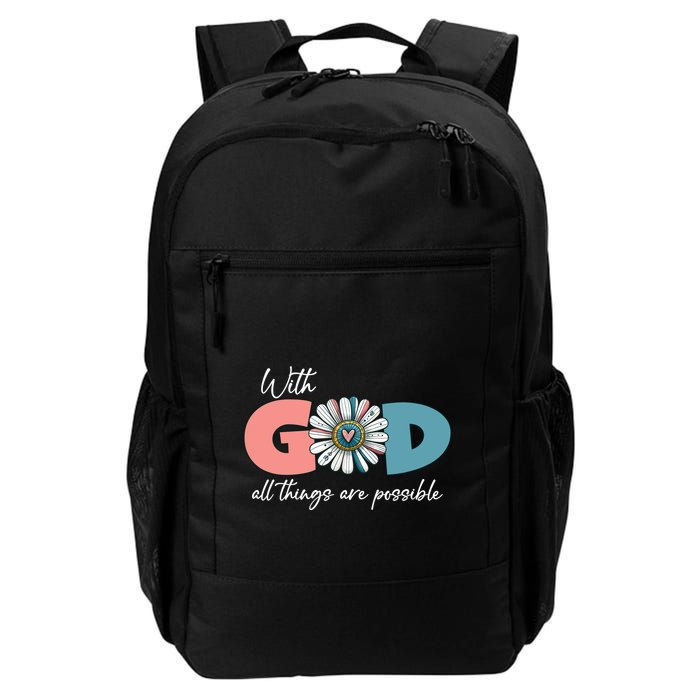 With God All Things Are Possible Backpack