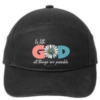 With God All Things Are Possible 7-Panel Snapback Hat