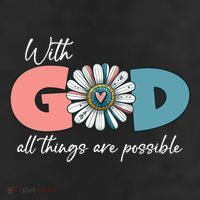 With God All Things Are Possible Adult Drive Performance Visor