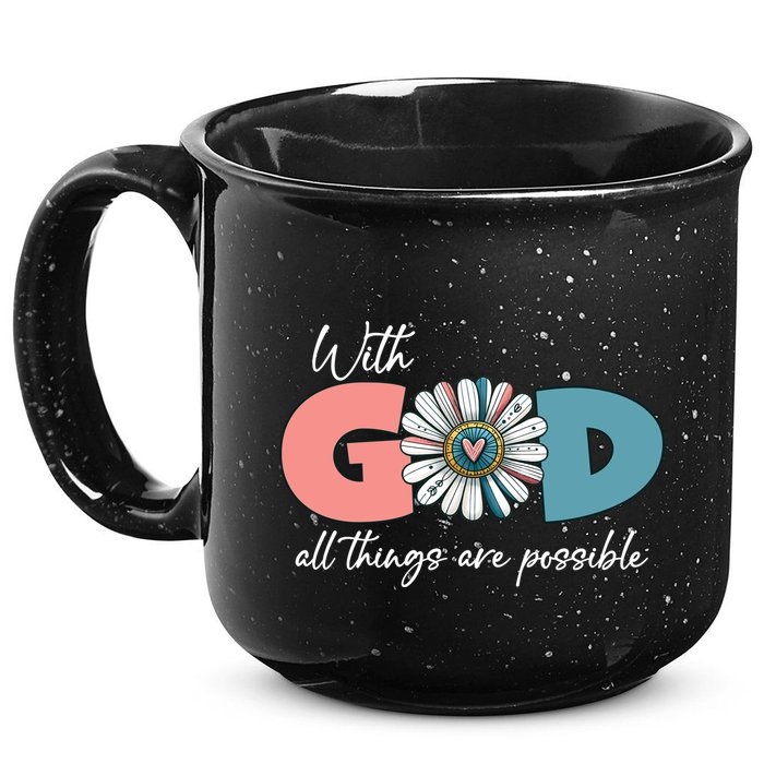 With God All Things Are Possible 15oz Campfire Ceramic Mug