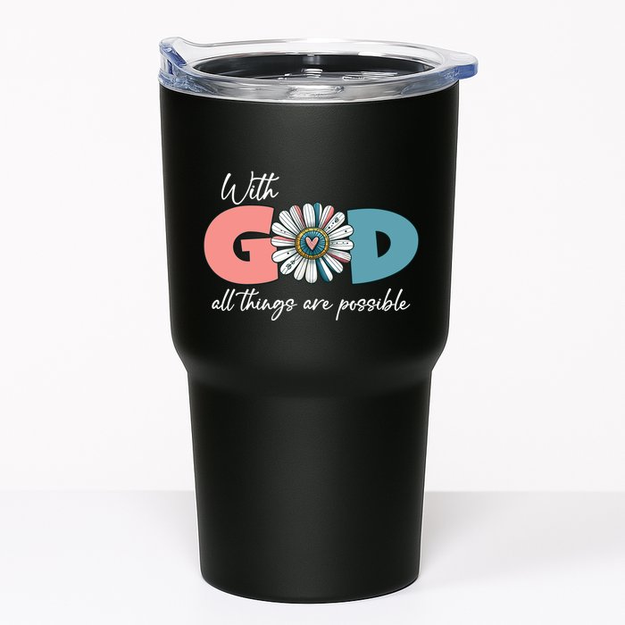 With God All Things Are Possible Tumbler