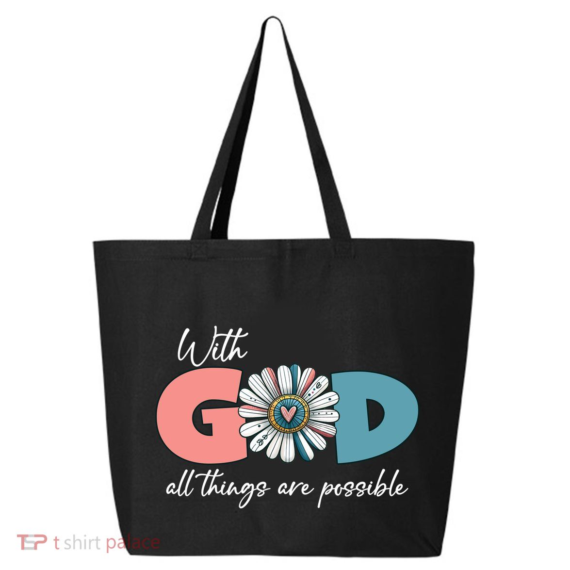 With God All Things Are Possible 25L Jumbo Tote