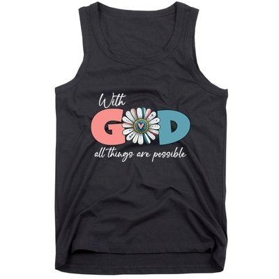 With God All Things Are Possible Tank Top