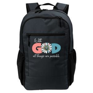 With God All Things Are Possible Daily Commute Backpack