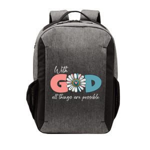 With God All Things Are Possible Vector Backpack