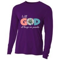 With God All Things Are Possible Cooling Performance Long Sleeve Crew