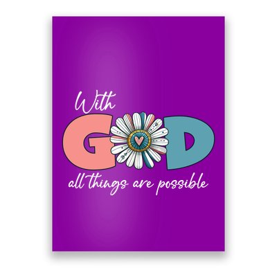 With God All Things Are Possible Poster