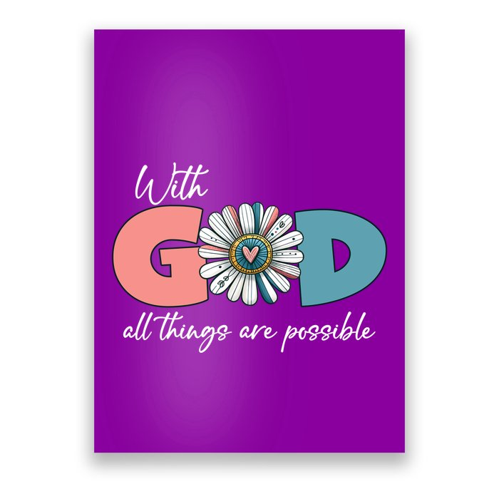 With God All Things Are Possible Poster