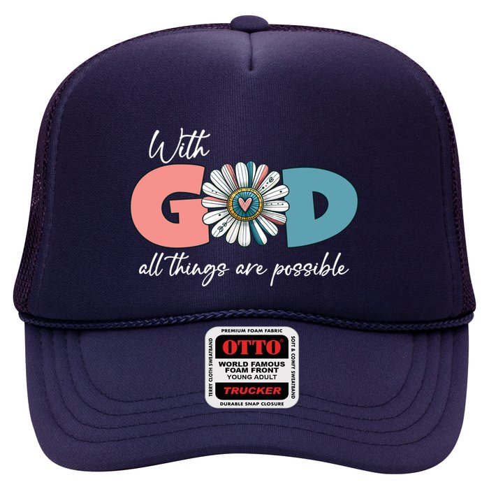With God All Things Are Possible Trucker Hat