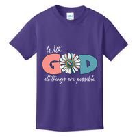 With God All Things Are Possible Kids T-Shirt