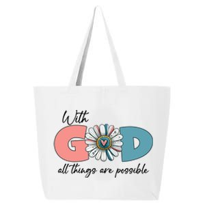 With God All Things Are Possible 25L Jumbo Tote