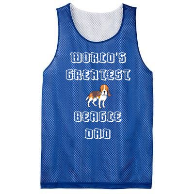 Worlds Greatest Beagle Dad Gift Mesh Reversible Basketball Jersey Tank