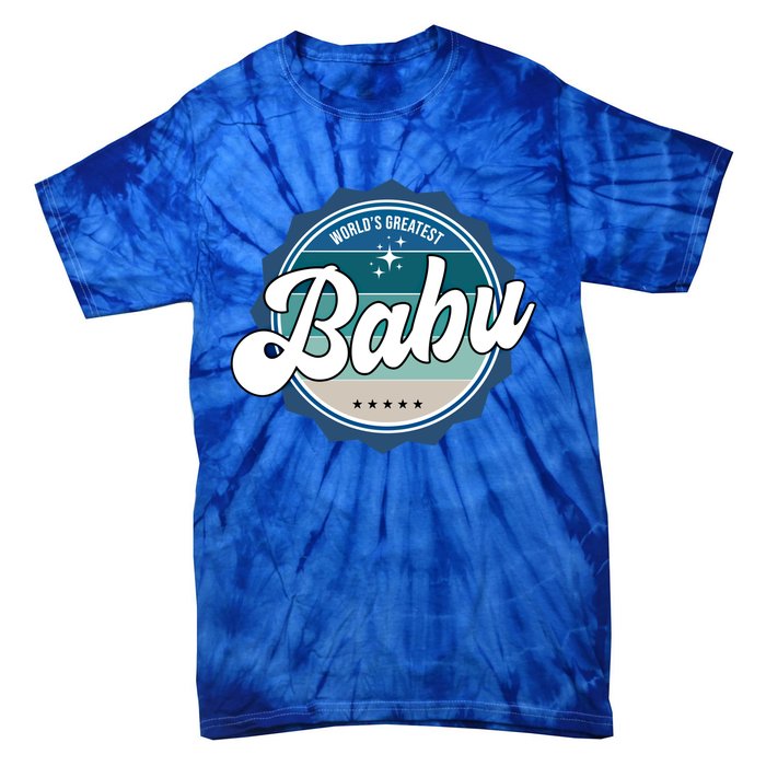 Worlds Greatest Babu Sardinian Dad Gift Tie-Dye T-Shirt