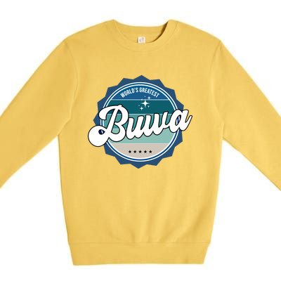 Worlds Greatest Buwa Nepali Dad Gift Premium Crewneck Sweatshirt