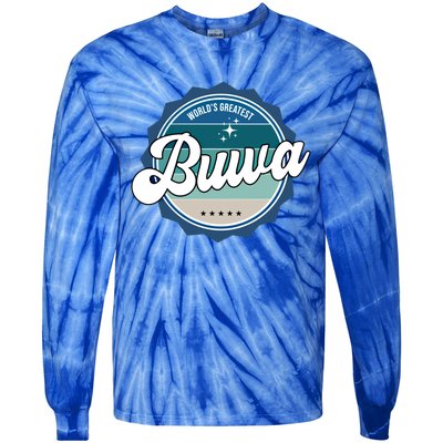 Worlds Greatest Buwa Nepali Dad Gift Tie-Dye Long Sleeve Shirt