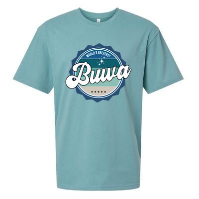 Worlds Greatest Buwa Nepali Dad Gift Sueded Cloud Jersey T-Shirt