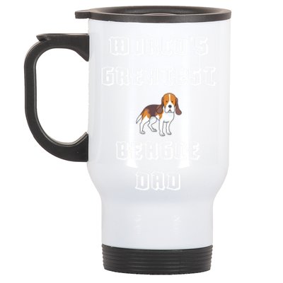 Worlds Greatest Beagle Dad Gift Stainless Steel Travel Mug