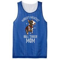 World's Greatest Bull Terrier Mom Funny Dog Mama Bully Lover Meaningful Gift Mesh Reversible Basketball Jersey Tank