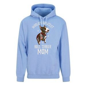 World's Greatest Bull Terrier Mom Funny Dog Mama Bully Lover Meaningful Gift Unisex Surf Hoodie