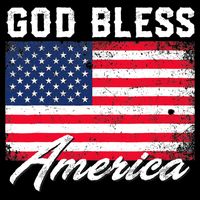 Wo God Bless America USA Flag 4th Of July Patriotic V-Neck Doggie Tank