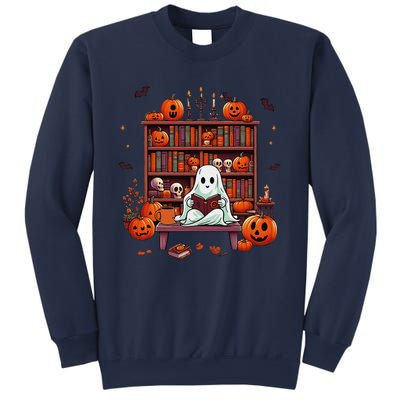 Women Ghost Book Reader Halloween Reading Enthusiast Book Sweatshirt