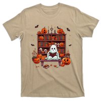 Women Ghost Book Reader Halloween Reading Enthusiast Book T-Shirt