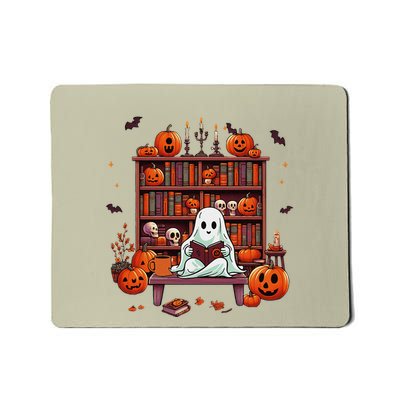 Women Ghost Book Reader Halloween Reading Enthusiast Book Mousepad