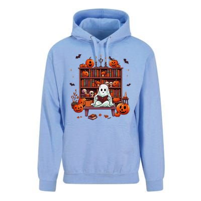 Women Ghost Book Reader Halloween Reading Enthusiast Book Unisex Surf Hoodie