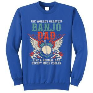 Worlds Greatest Banjo Dad Funny Banjo Player Banjo Lover Funny Gift Sweatshirt