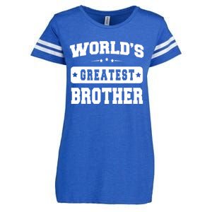 Worlds Greatest Brother Relative Sibling Enza Ladies Jersey Football T-Shirt