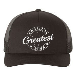 WorldS Greatest Boss Funny Best Boss Ever Proud Employee Gift Yupoong Adult 5-Panel Trucker Hat