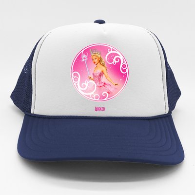 Wicked Glinda Bubble Pose Trucker Hat