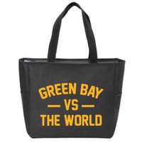 Wisconsin Green Bay Vs The World Zip Tote Bag