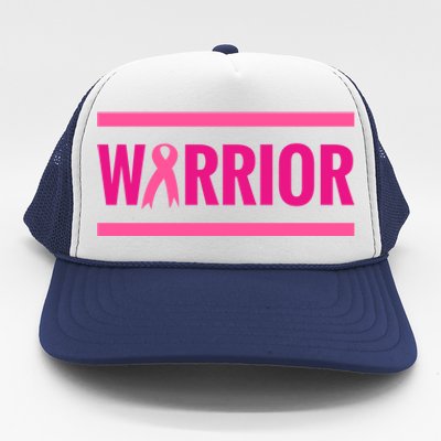 Warrior Gift Breast Cancer Awareness Ribbon Gift Fighter Warrior Gift Trucker Hat