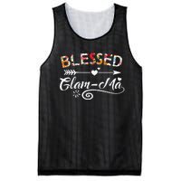 Womens GlamMa Blessed GlamMa Flower Mother's Day Gift Mesh Reversible Basketball Jersey Tank