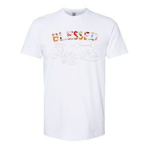 Womens GlamMa Blessed GlamMa Flower Mother's Day Gift Softstyle CVC T-Shirt