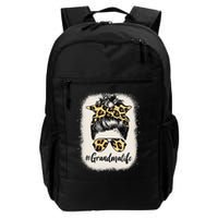 Womens Grandmalife Bleached Grandma Life Leopard Messy Bun Backpack