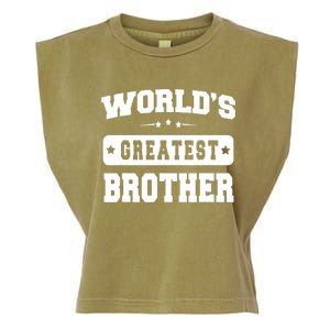 World's Greatest Brother Relative Sibling Gifts Idea Garment-Dyed Women's Muscle Tee