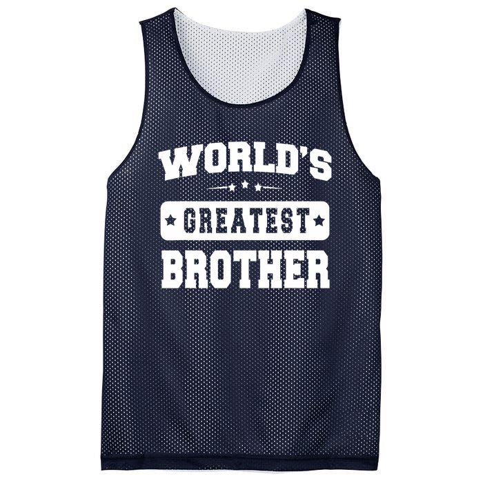 World's Greatest Brother Relative Sibling Gifts Idea Mesh Reversible Basketball Jersey Tank