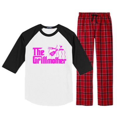 Wo Grillfather Bbq Timer Barbecue Funny Tee Chef Bbq Gift Raglan Sleeve Pajama Set