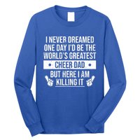 Worlds Greatest Cheer Dad Cheerleading Gift Long Sleeve Shirt