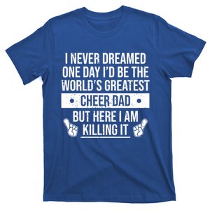 Worlds Greatest Cheer Dad Cheerleading Gift T-Shirt